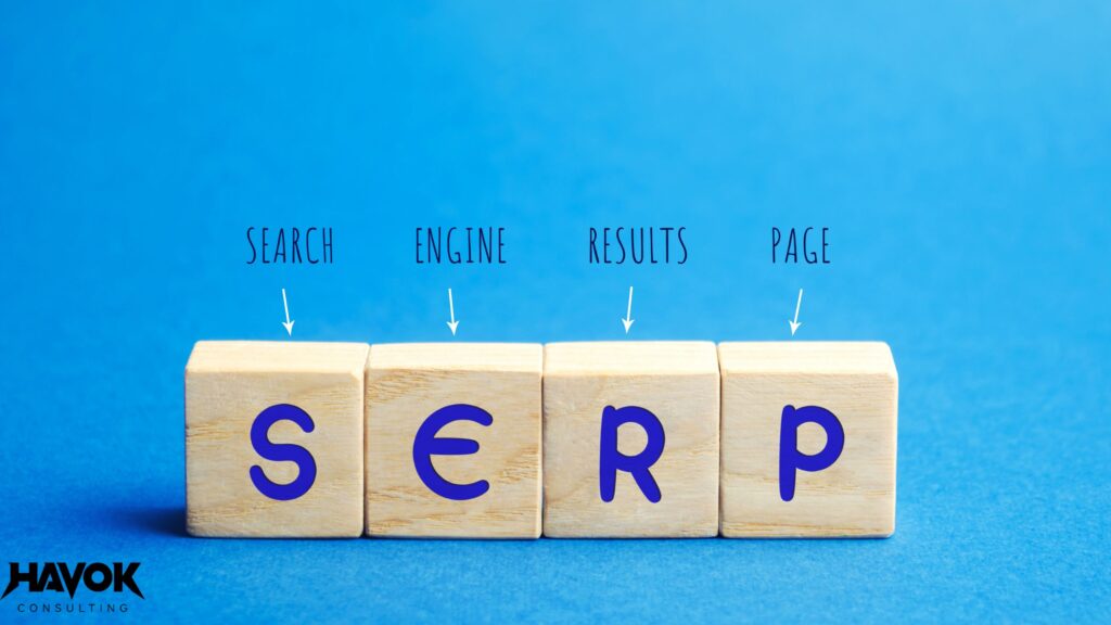 search engines result pages, serps, search marketing, havok consulting